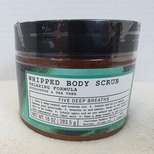 Five Deep Breaths Whipped Body‎ Scrub with Eucalyptus & Tea Tree Oil (10 oz) NEW